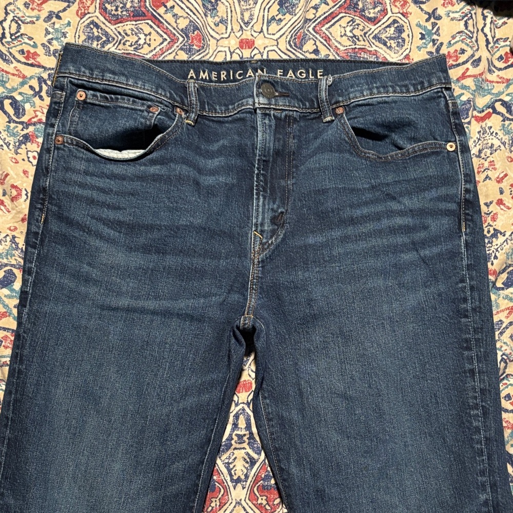 34x34 American Eagle Outfitters Dark Blue Flex Jeans